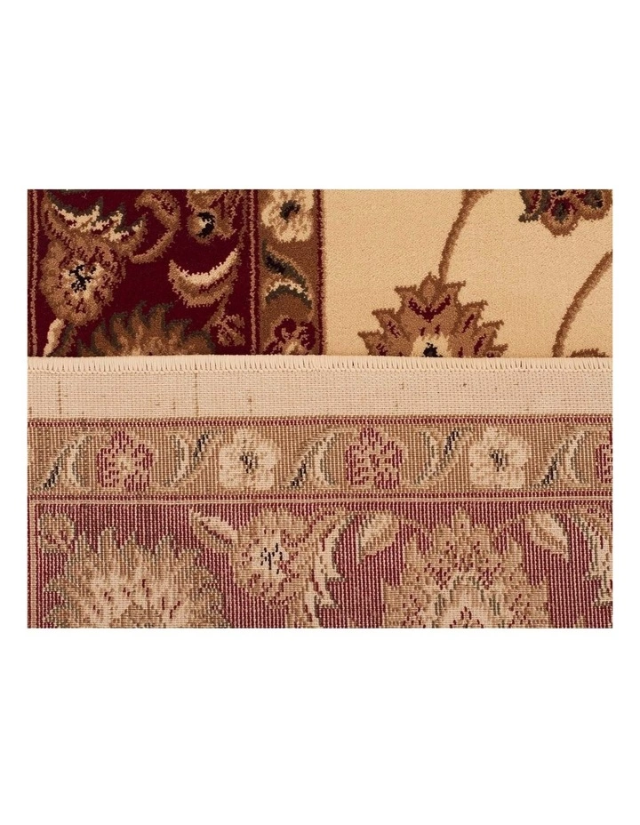 Rug Culture Sydney Collection Classic Rug Ivory with Red Border 3 Rug Culture Sydney Collection Classic Rug Ivory with Red Border - Image 3