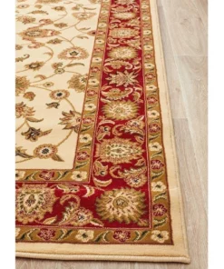 Rug Culture Sydney Collection Classic Rug Ivory with Red Border 12 Rug Culture Sydney Collection Classic Rug Ivory with Red Border -Home Decor Shop 797932270 6 720x928