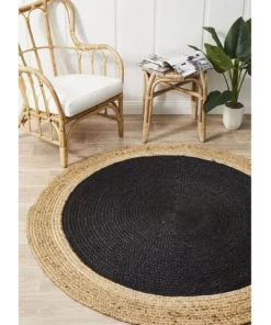 Rug Culture Atrium Polo Round Black -Home Decor Shop 797933170 6 720x928