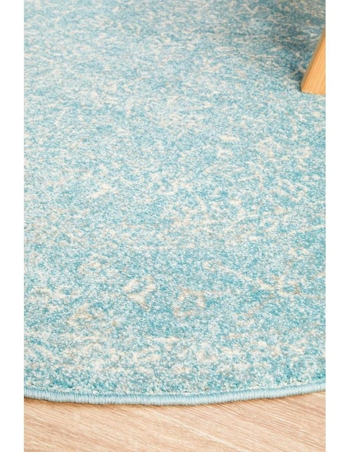 Rug Culture Evoke Depth Blue Transitional Round Rug 2 Rug Culture Evoke Depth Blue Transitional Round Rug - Image 2