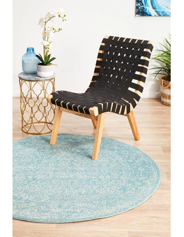 Rug Culture Evoke Depth Blue Transitional Round Rug 7 Rug Culture Evoke Depth Blue Transitional Round Rug - Image 7