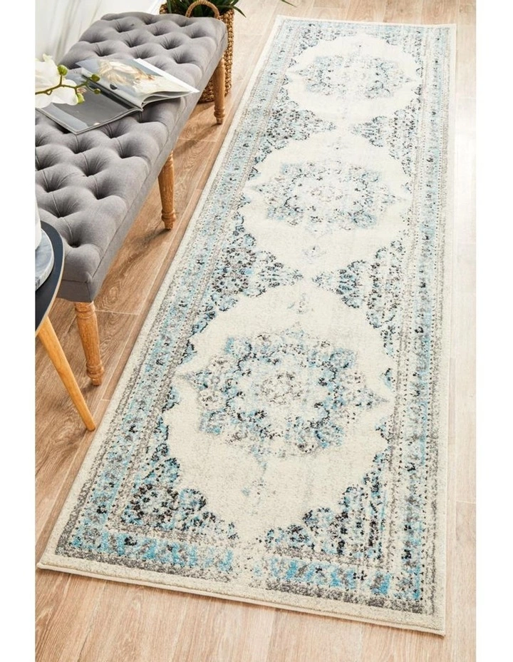 Rug Culture Century 922 White Runner Rug 7 Rug Culture Century 922 White Runner Rug - Image 7