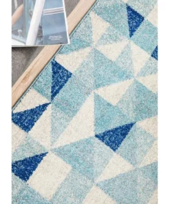Rug Culture Mirage Illusion Modern Geo Blue Ivory Rug -Home Decor Shop 797934160 7 720x928