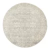 Rug Culture Evoke Shine Silver Transitional Round Rug