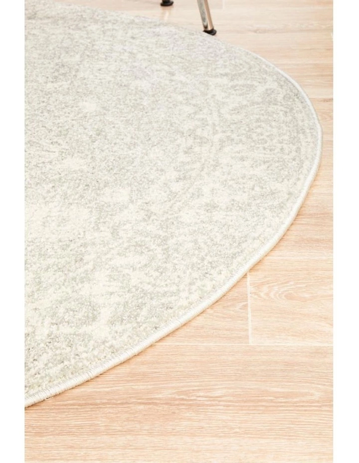 Rug Culture Evoke Shine Silver Transitional Round Rug 3 Rug Culture Evoke Shine Silver Transitional Round Rug - Image 3