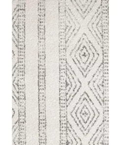 Rug Culture Oasis Salma White And Grey Tribal Round Rug -Home Decor Shop 797934520 3 720x928