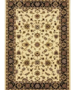 Rug Culture Sydney Collection Classic Rug Ivory with Black Border -Home Decor Shop 797935330 4 720x928