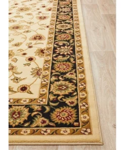 Rug Culture Sydney Collection Classic Rug Ivory with Black Border -Home Decor Shop 797935330 6 720x928