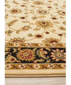 Rug Culture Sydney Collection Classic Rug Ivory with Black Border -Home Decor Shop 797935330 7 720x928