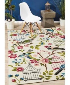 Rug Culture Copacabana Finch and Nest Exquisite Indoor Outdoor Rug Cream -Home Decor Shop 797935510 7 720x928