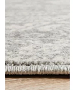 Rug Culture Mirage Gwyneth Stunning Transitional Silver Round Rug -Home Decor Shop 797938120 4 720x928