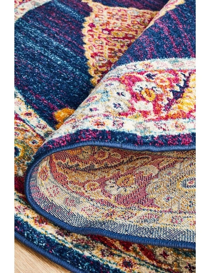 Rug Culture Century 966 Royal Blue Round Rug 5 Rug Culture Century 966 Royal Blue Round Rug - Image 5