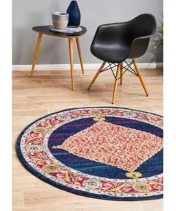 Rug Culture Century 966 Royal Blue Round Rug 11 Rug Culture Century 966 Royal Blue Round Rug -Home Decor Shop 797938300 7 720x928
