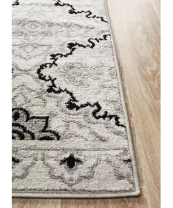 Rug Culture Norah Modern Rug Black White Silver -Home Decor Shop 797938750 3 720x928
