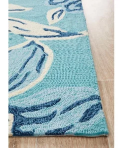 Rug Culture Copacabana Whimsical Blue Floral Indoor Outdoor Rug 8 Rug Culture Copacabana Whimsical Blue Floral Indoor Outdoor Rug -Home Decor Shop 797939020 3 720x928
