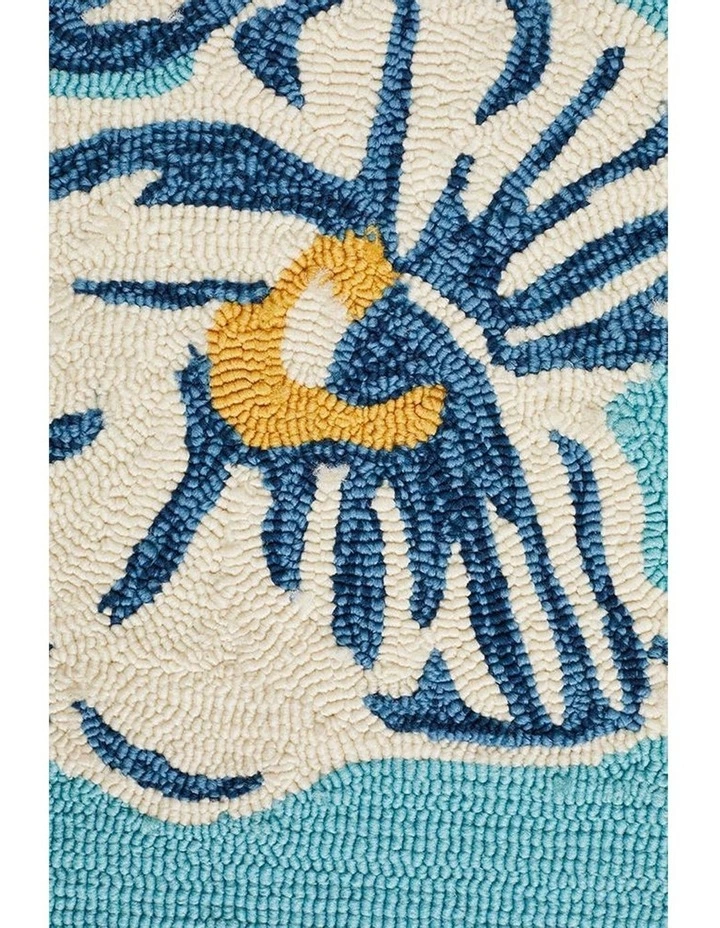 Rug Culture Copacabana Whimsical Blue Floral Indoor Outdoor Rug 5 Rug Culture Copacabana Whimsical Blue Floral Indoor Outdoor Rug - Image 5