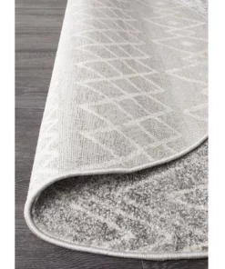 Rug Culture Oasis Selma Silver Tribal Round Rug -Home Decor Shop 797939470 4 720x928