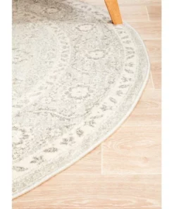 Rug Culture Evoke Silver Flower Transitional Round Rug 8 Rug Culture Evoke Silver Flower Transitional Round Rug -Home Decor Shop 797939650 3 720x928