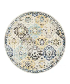 Rug Culture Evoke Poppy Multi Transitional Round Rug