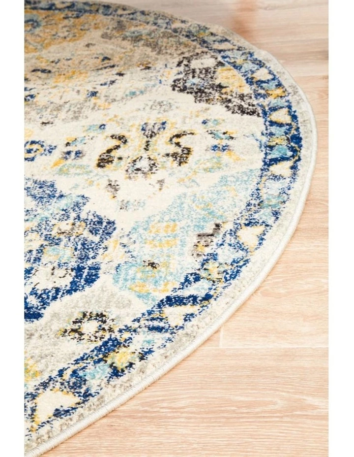Rug Culture Evoke Poppy Multi Transitional Round Rug 3 Rug Culture Evoke Poppy Multi Transitional Round Rug - Image 3