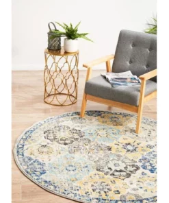 Rug Culture Evoke Poppy Multi Transitional Round Rug 9 Rug Culture Evoke Poppy Multi Transitional Round Rug -Home Decor Shop 797941180 7 720x928