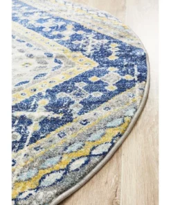 Rug Culture Babylon 203 Navy Round Rug -Home Decor Shop 798032620 3 720x928