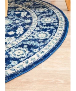 Rug Culture Evoke Release Navy Transitional Round Rug -Home Decor Shop 798033700 3 720x928
