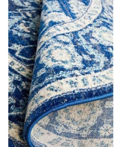 Rug Culture Evoke Release Navy Transitional Round Rug -Home Decor Shop 798033700 6 720x928