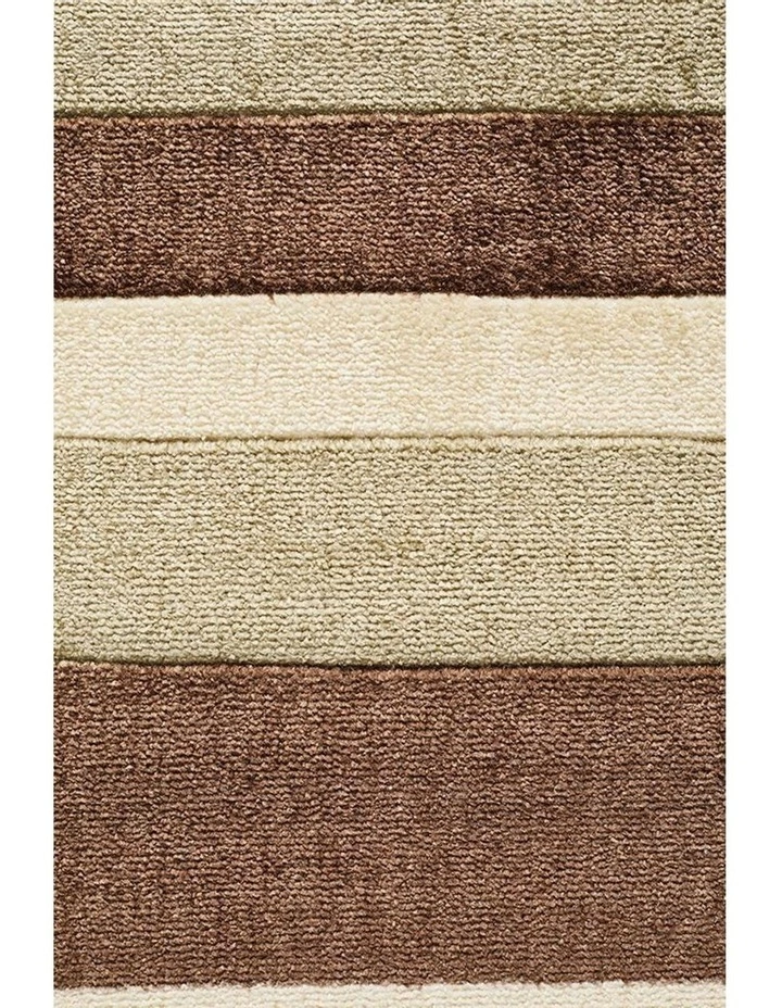 Rug Culture City Stylish Stripe Rug Brown Beige 4 Rug Culture City Stylish Stripe Rug Brown Beige - Image 4