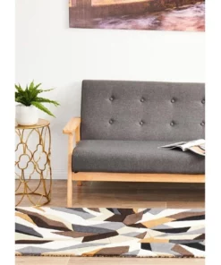 Rug Culture Matrix Pure Wool 903 Fossil Runner Rug -Home Decor Shop 798034780 4 720x928