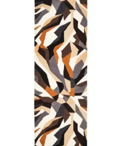 Rug Culture Matrix Pure Wool 903 Fossil Runner Rug -Home Decor Shop 798034780 6 720x928