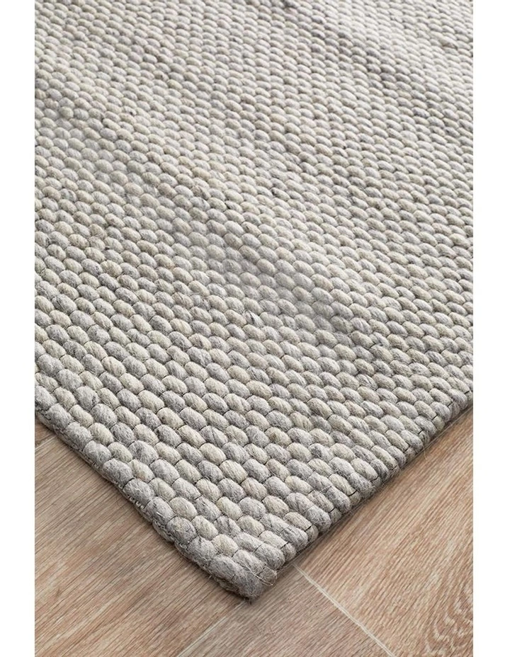 Rug Culture Studio Oskar Felted Wool Striped Rug Grey 2 Rug Culture Studio Oskar Felted Wool Striped Rug Grey - Image 2