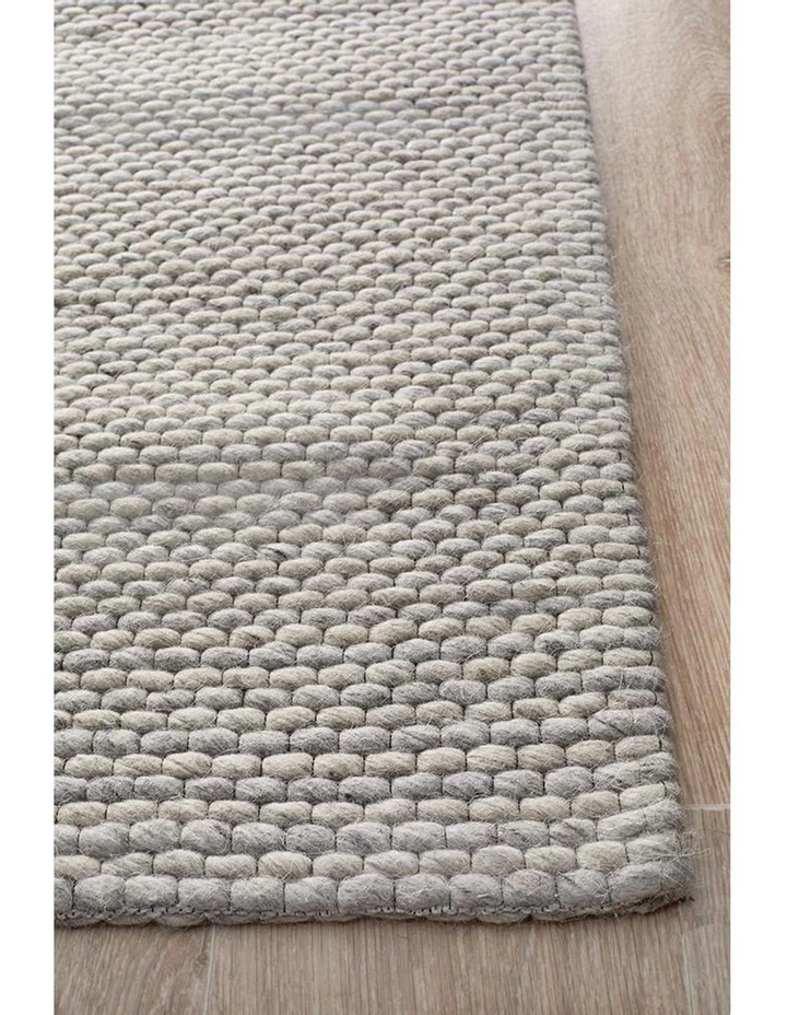 Rug Culture Studio Oskar Felted Wool Striped Rug Grey 3 Rug Culture Studio Oskar Felted Wool Striped Rug Grey - Image 3