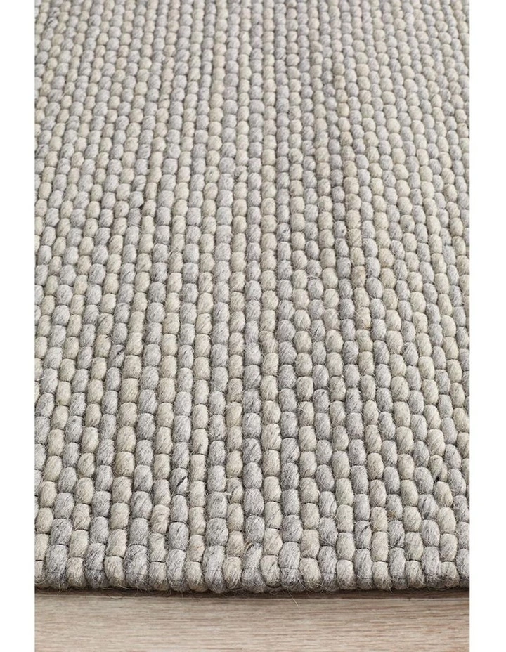 Rug Culture Studio Oskar Felted Wool Striped Rug Grey 4 Rug Culture Studio Oskar Felted Wool Striped Rug Grey - Image 4