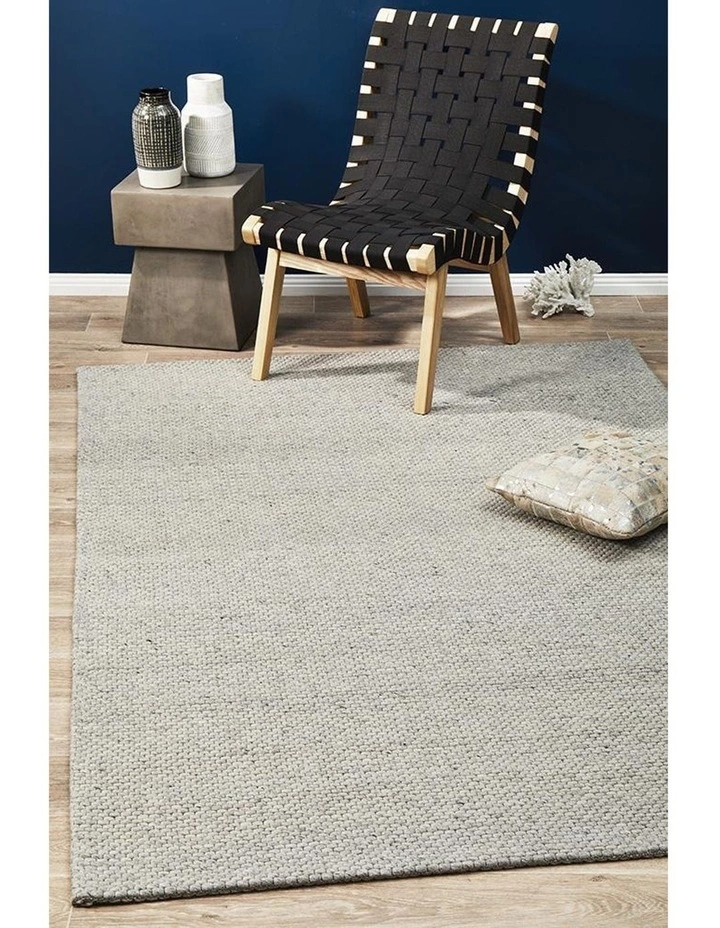 Rug Culture Studio Oskar Felted Wool Striped Rug Grey 7 Rug Culture Studio Oskar Felted Wool Striped Rug Grey - Image 7