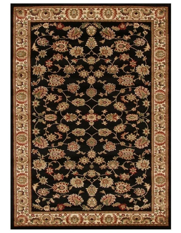 Rug Culture Istanbul Collection Traditional Floral Pattern Black Rug 2 Rug Culture Istanbul Collection Traditional Floral Pattern Black Rug - Image 2