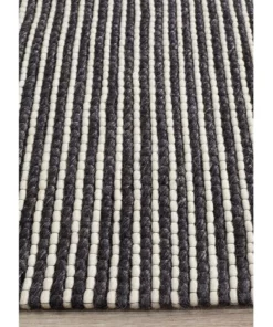 Rug Culture Studio Oskar Felted Wool Striped Rug Black White -Home Decor Shop 798042340 4 720x928