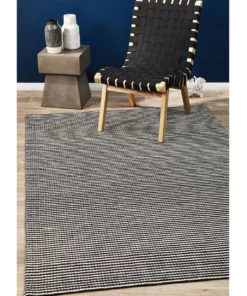 Rug Culture Studio Oskar Felted Wool Striped Rug Black White -Home Decor Shop 798042340 7 720x928
