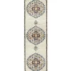 Rug Culture Babylon 202 White Runner Rug