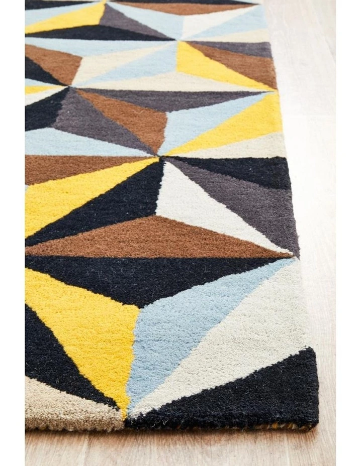 Rug Culture Matrix Pure Wool 900 Blue Runner Rug 5 Rug Culture Matrix Pure Wool 900 Blue Runner Rug - Image 5