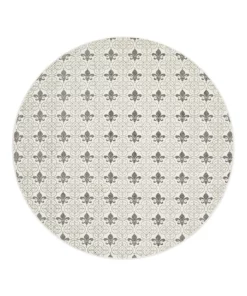 Rug Culture Lunar 421 Printed Silver