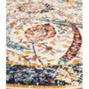 Rug Culture Evoke Peacock Ivory Transitional Round Rug