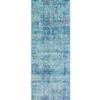 Rug Culture Evoke Muse Blue Transitional Runner Rug