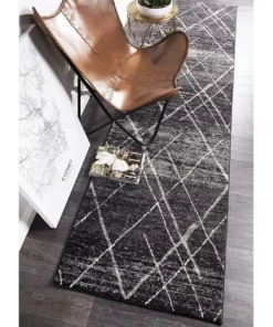 Rug Culture Oasis Noah Charcoal Contemporary Rug -Home Decor Shop 798046930 7 720x928