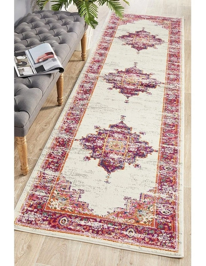 Rug Culture Babylon 211 Pink Runner Rug 7 Rug Culture Babylon 211 Pink Runner Rug - Image 7