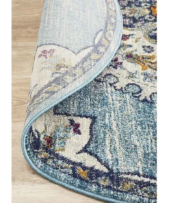 Rug Culture Babylon 202 Blue Round Rug -Home Decor Shop 798047650 6 720x928