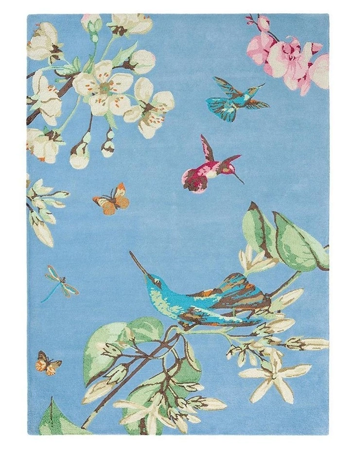 Rug Culture Wedgwood Hummingbird Blue 37808 1 Rug Culture Wedgwood Hummingbird Blue 37808