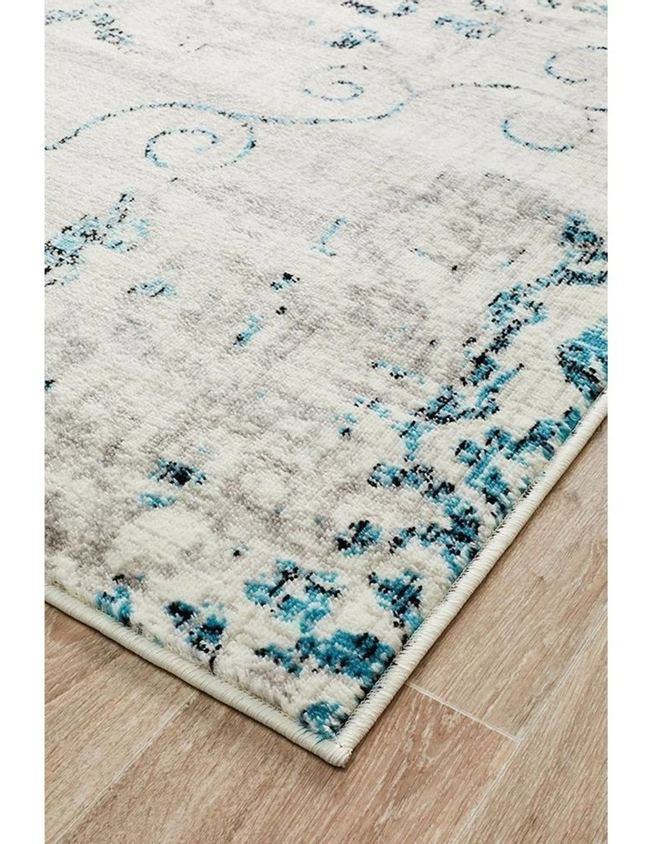 Rug Culture Giselle Transitional Rug Blue Grey 2 Rug Culture Giselle Transitional Rug Blue Grey - Image 2