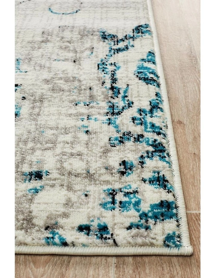 Rug Culture Giselle Transitional Rug Blue Grey 3 Rug Culture Giselle Transitional Rug Blue Grey - Image 3