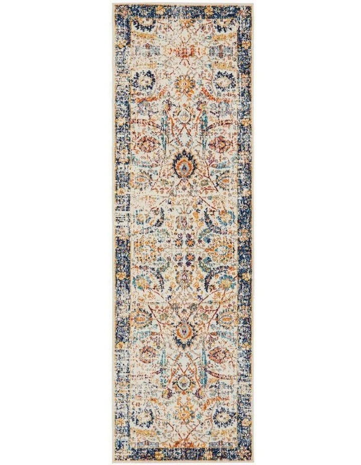 Rug Culture Evoke Peacock Ivory Transitional Runner Rug 1 Rug Culture Evoke Peacock Ivory Transitional Runner Rug